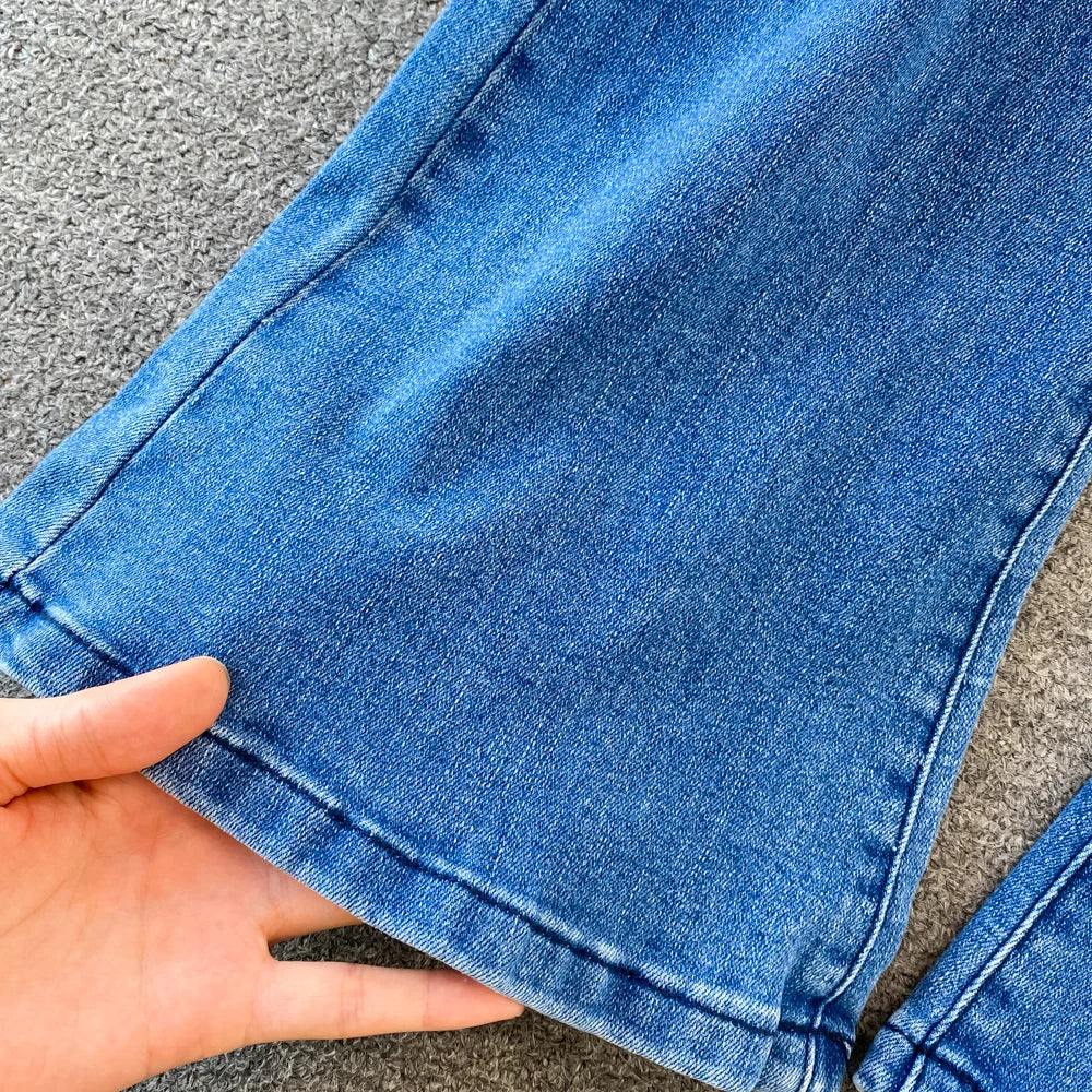 Jeans Acampanados Mujer Cintura Alta - Pantalón Coreano Otoño 2025