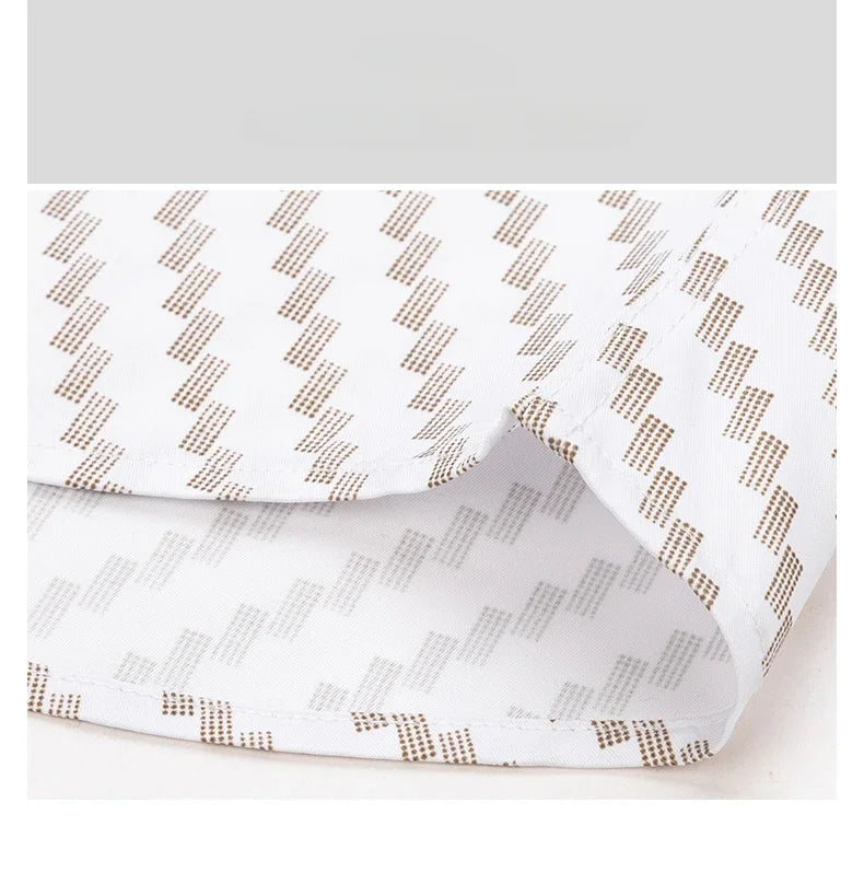 Camisa Hombre Estampada Vintage Slim Fit - Manga Larga Cuadros Suave Fashion Designer