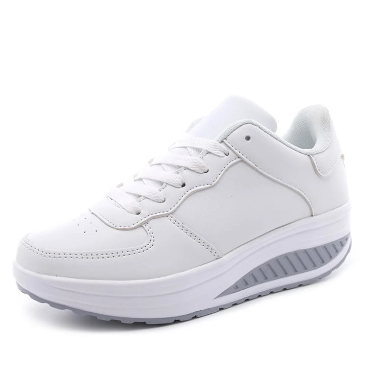 Sneakers Plataforma Cuña Mujer - Zapatillas Vulcanizadas Impermeables Transpirables