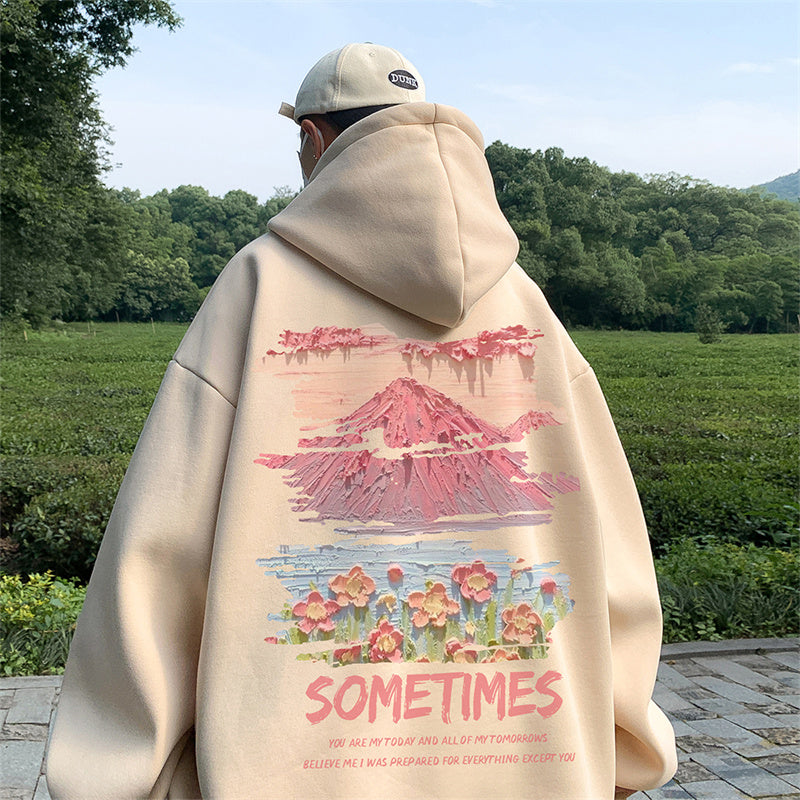 Sudadera Hombre Oversized Blanca 5XL - Hoodie Plain Casual