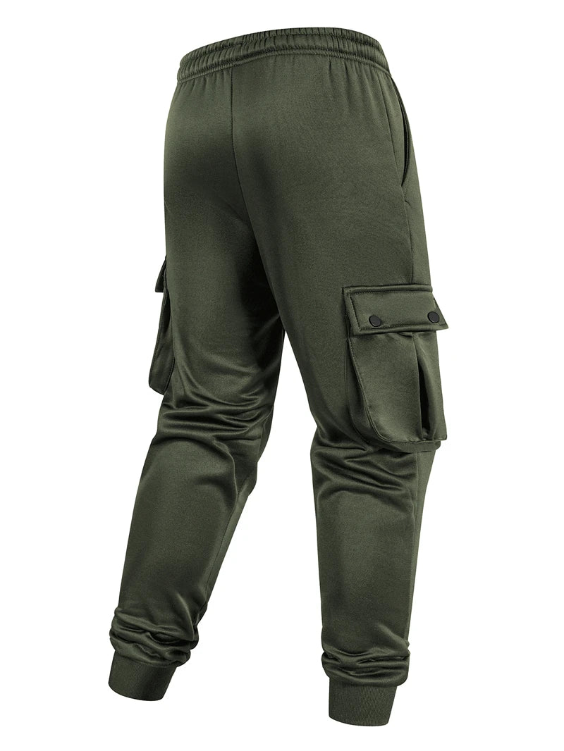 Pantalones Jogging Hombre Térmicos Cargo - Bolsillos Otoño Invierno Cálidos