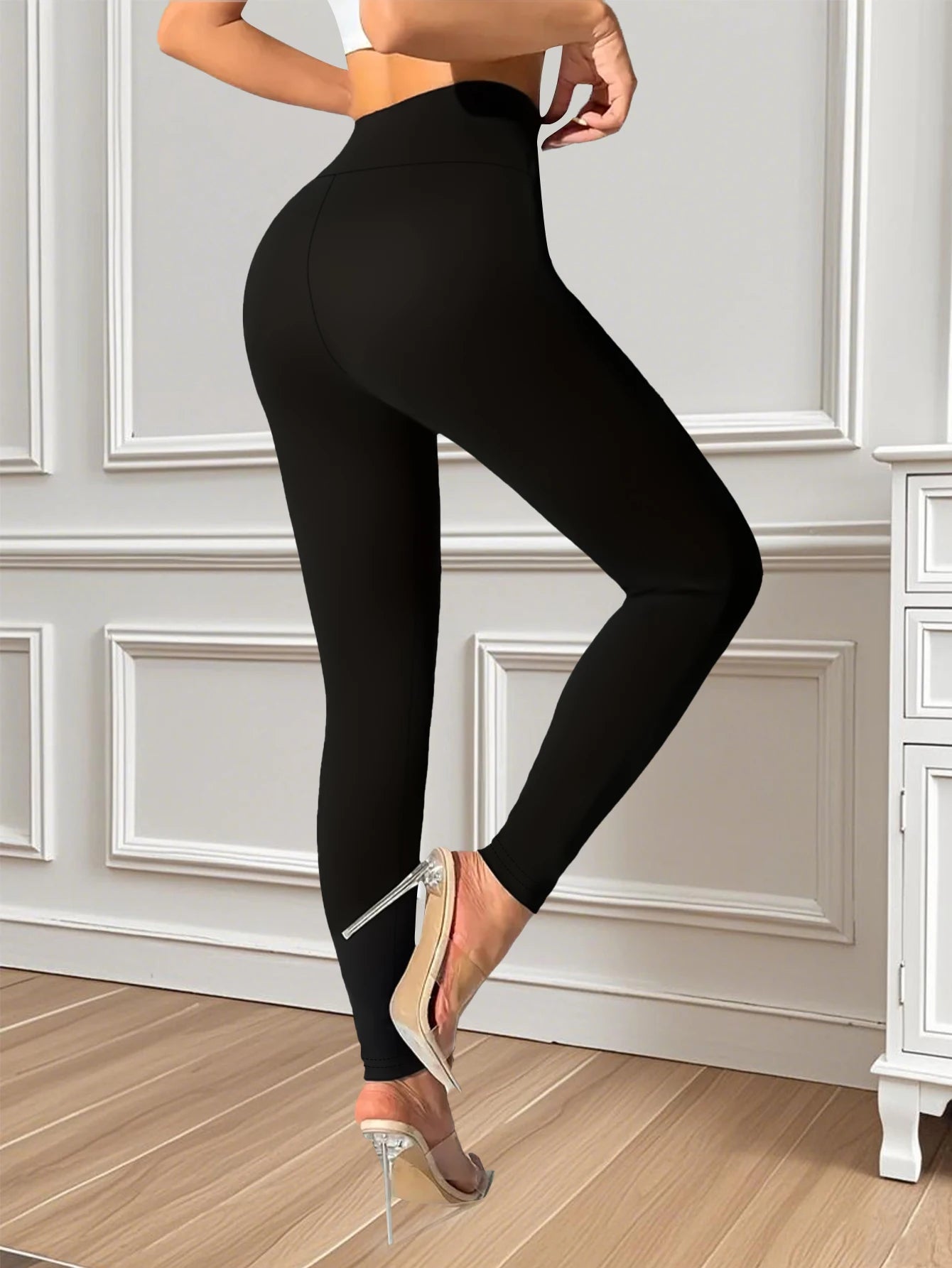 Pantalón Ajustado Mujer Cintura Alta - Pantalón Elegante 4 Estaciones