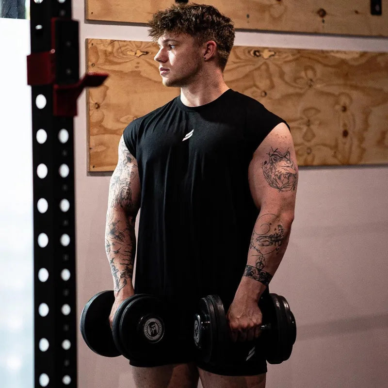 Camiseta Deportiva Hombre Sin Mangas - Chaleco Secado Rápido Verano