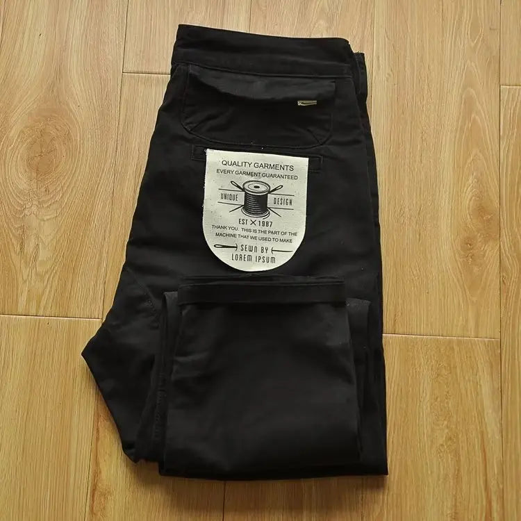 Pantalones Cargo Hombre Americano Retro - Workwear Resistentes Rectos