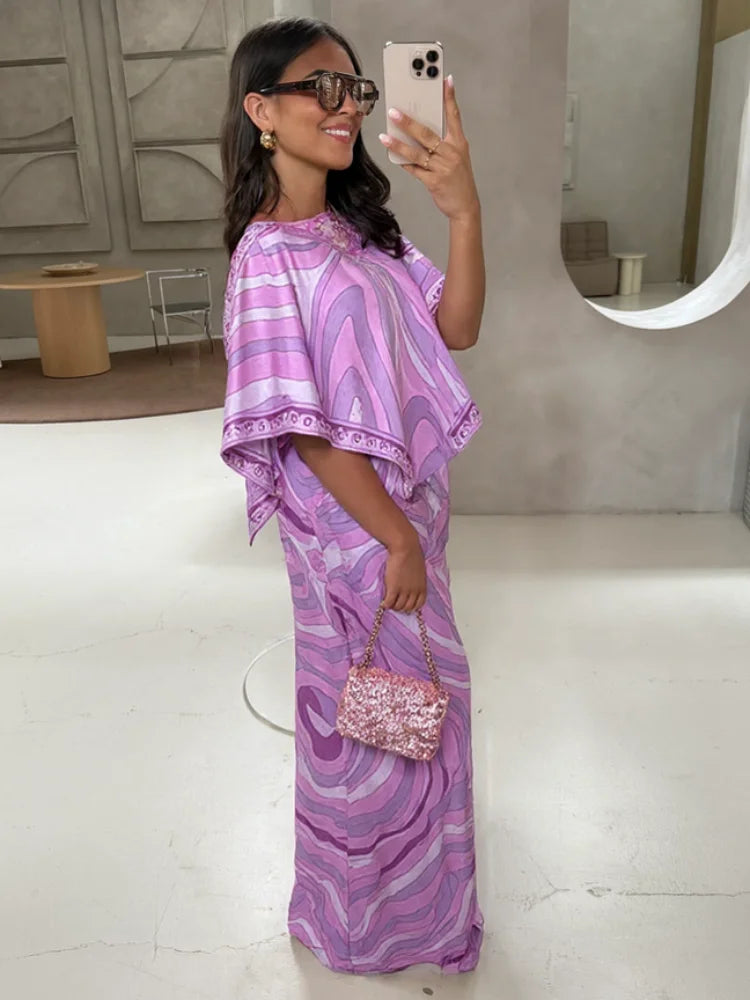 Conjunto Mujer Bohemia - Camisa Falda Larga Vintage Irregular