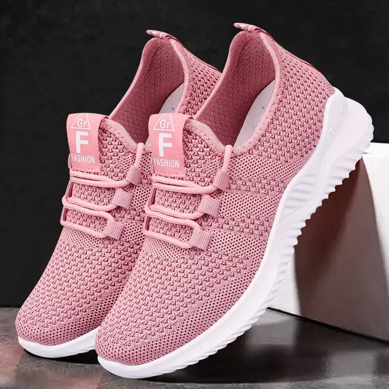 Sneakers Plataforma Mujer Verano - Zapatillas Transpirables Versátiles Cordones