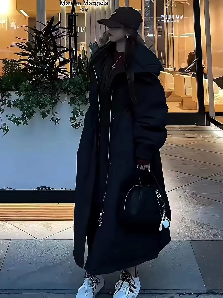 Abrigo Plumón Mujer Capucha - Abrigo Trench Medio Largo Pato Invierno