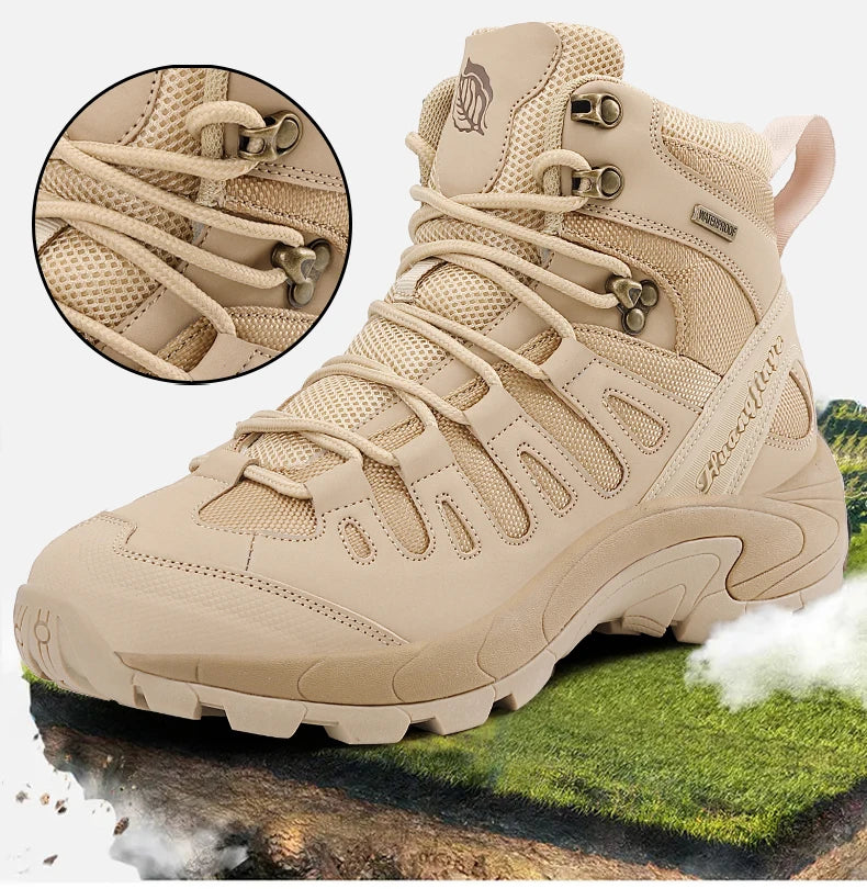 Botas Hombre 2024 Platform - Outdoor Impermeables Casual Sneakers Trabajo Tobillo Senderismo Seguridad Athletic