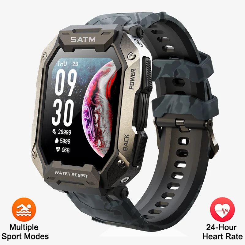 Smartwatch IP68 ATM Natación - Deportivo Outdoor Fitness Tracker Salud para Android iOS