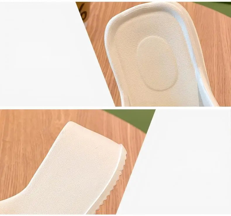 Chanclas Mujer Elegantes Transpirables - Sandalias Tacón Medio Outdoor Versátiles