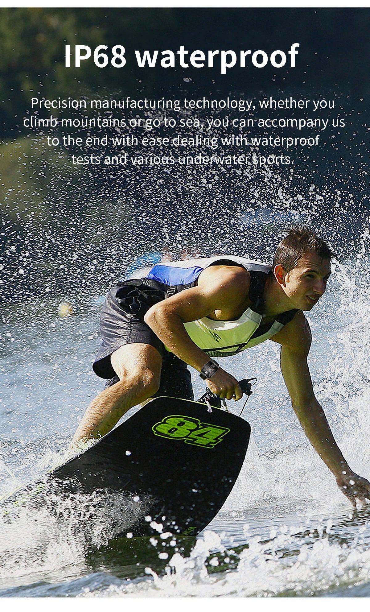 Smartwatch Hombre 2.01'' AMOLED Pantalla Curva - IP68 Bluetooth 5.3 Llamadas Asistente IA Fitness