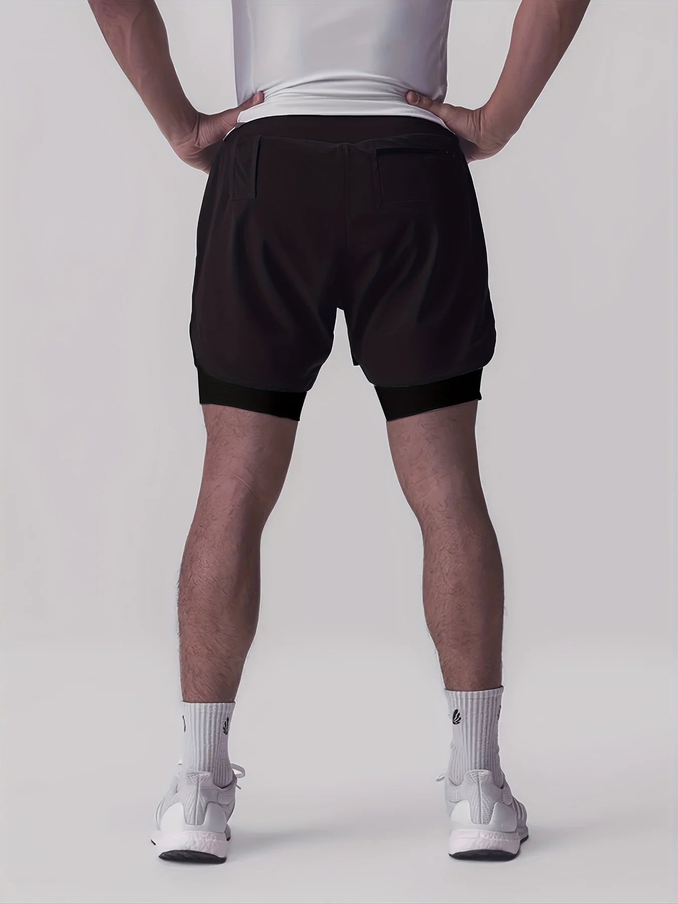 Shorts Deportivos Hombre Doble Capa - Pantalones Baloncesto Secado Rápido