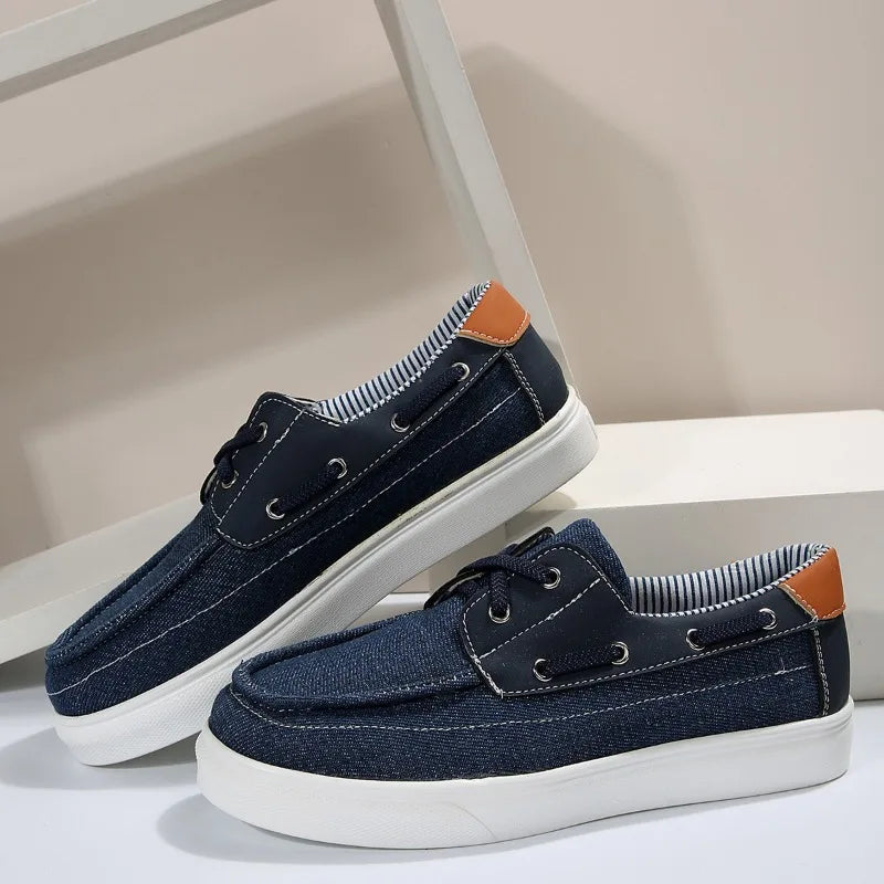 Zapatos Vulcanizados Mujer Otoño 2024 - Zapatillas Planas Cordones Casual