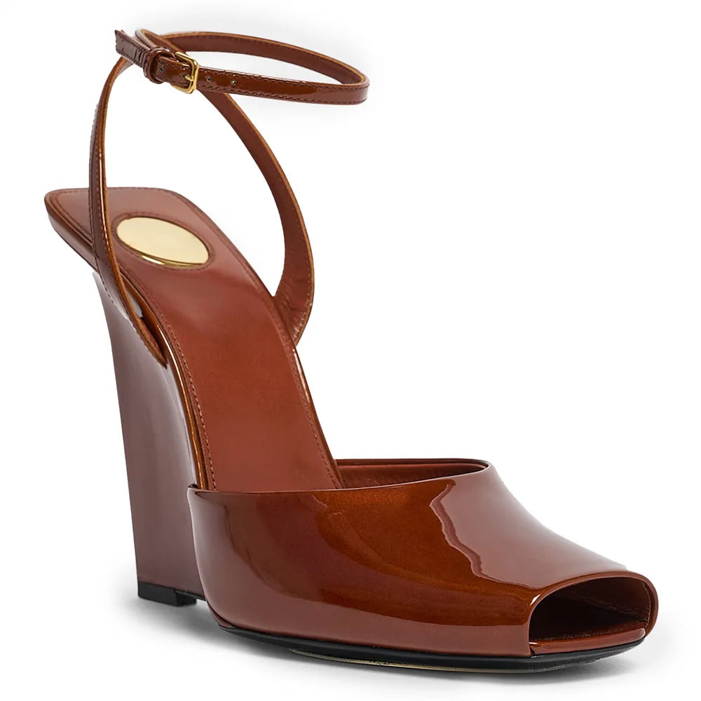 Sandalias Plataforma Mujer Satén 2025 - Zapatos Tacón Chunky Tiras Primavera