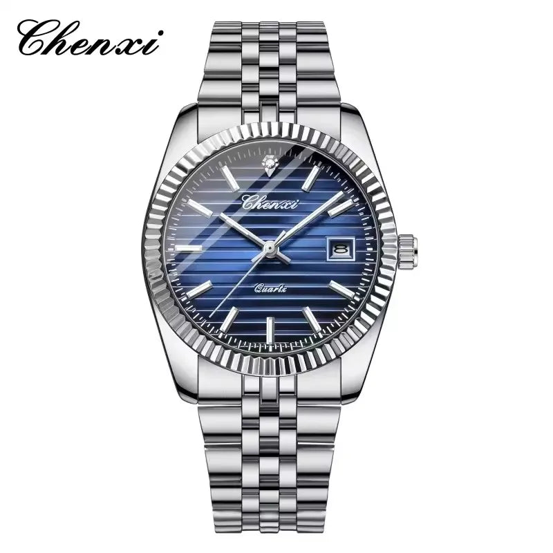 Reloj CHENXI 004D Hombre - Cuarzo Resistente al Agua con Calendario Luminoso
