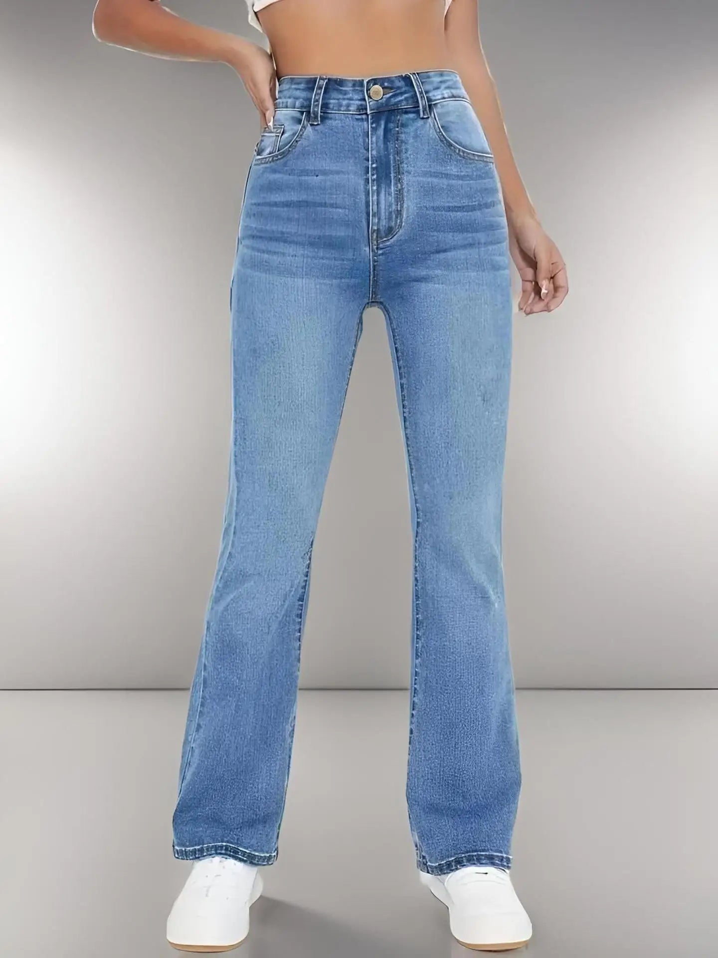 Jeans Mujer Cintura Alta Adelgazantes - Pantalón Denim Casual Europeo