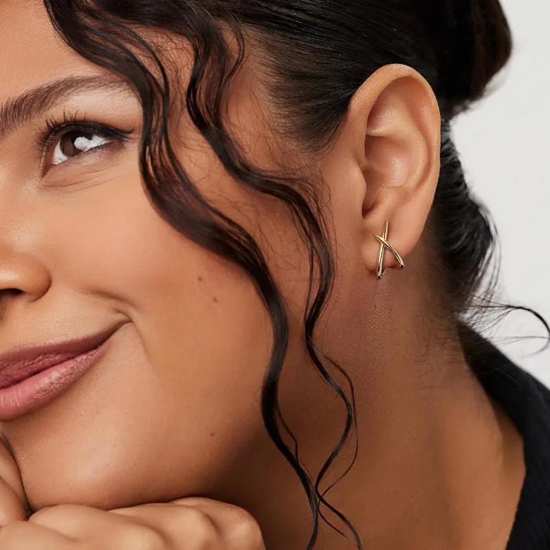 Pendientes Oro 14K Mujer - Delicados Minimalistas Hipoalergénicos