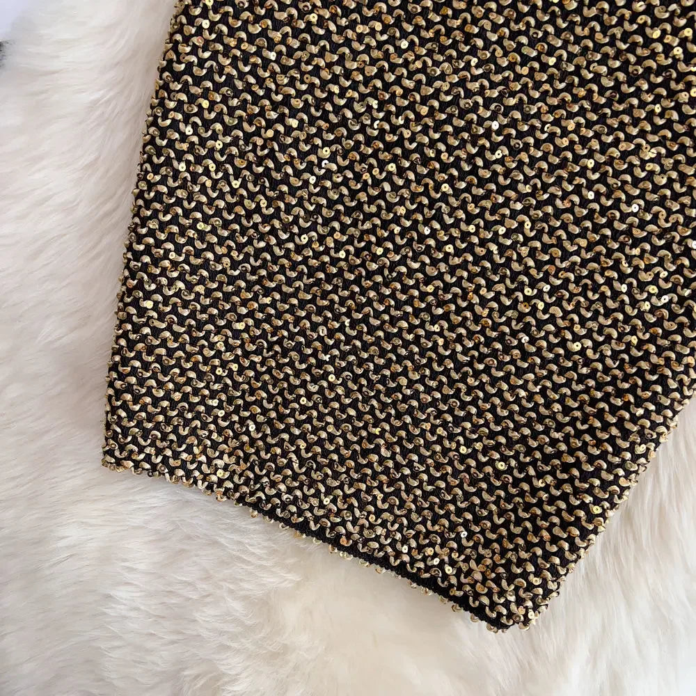 Falda Lentejuelas Mujer Oficina - Falda Elegante Formal Premium Coreana