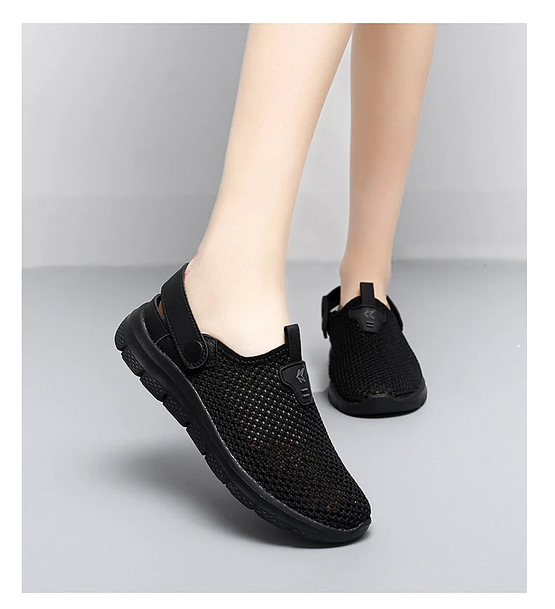 Sandalias Playa Mujer Transpirables - Zuecos Jardín Aqua Trekking Talla Grande