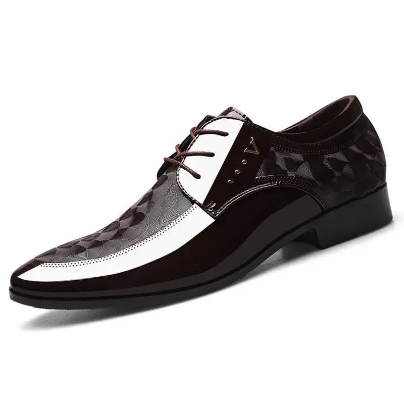 Zapatos Hombre Cuero Business 2025 - Mocasines Elegantes Boda Vestir Formales