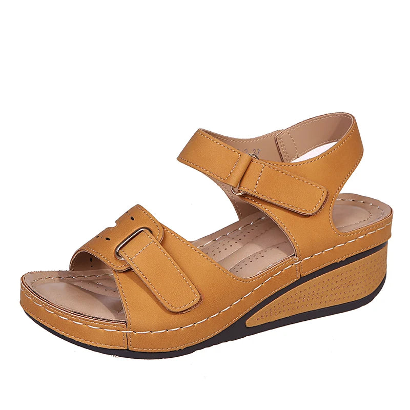 Sandalias Cuña Mujer Verano - Zapatos Plataforma Suela Suave Elegantes Tendencia
