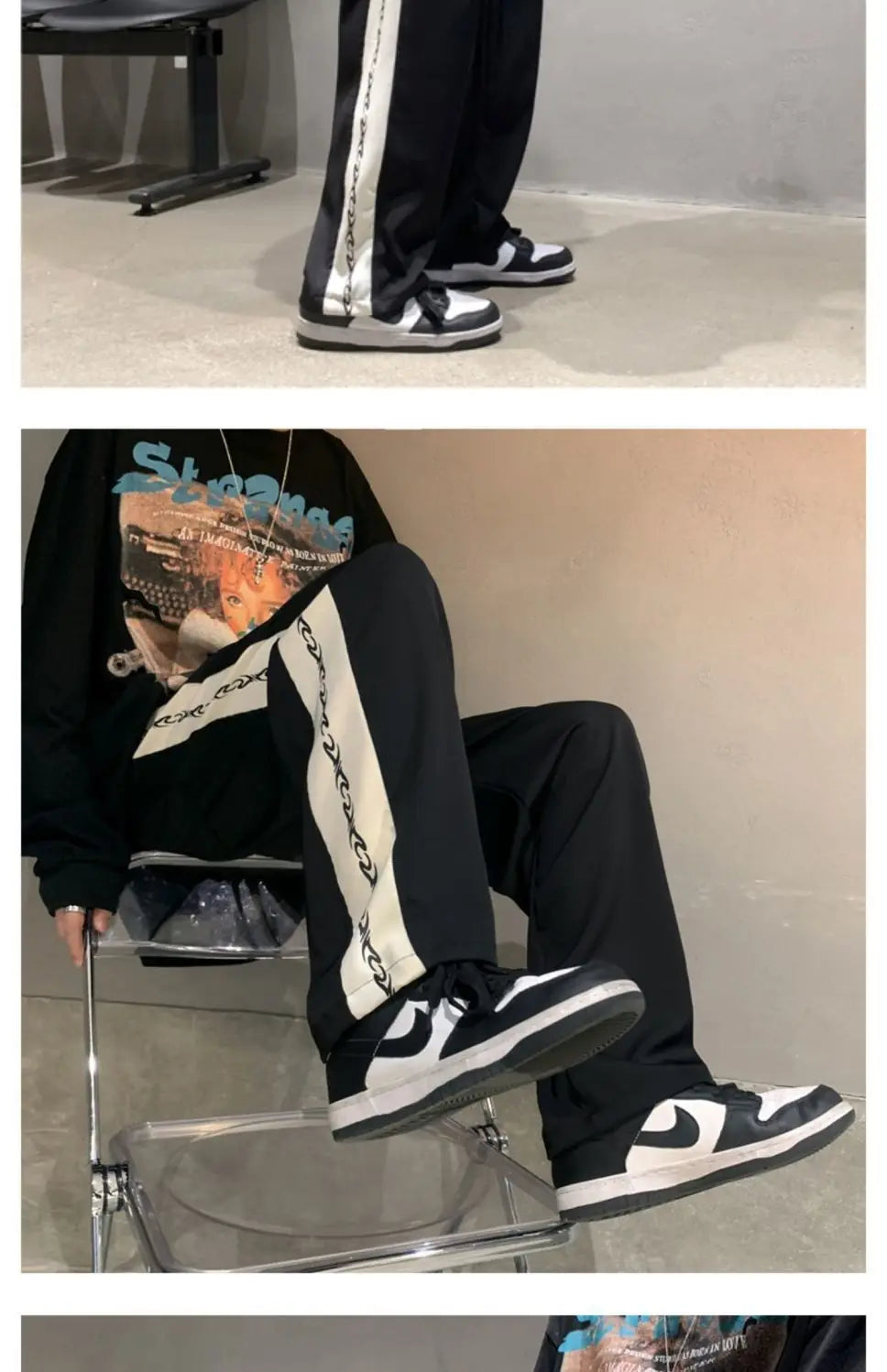 Pantalones Hombre Verano Color Sólido - Baggy Streetwear Ligeros Pierna Recta Casuales