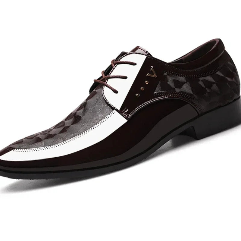 Zapatos Hombre Cuero Business 2025 - Mocasines Elegantes Boda Vestir Formales