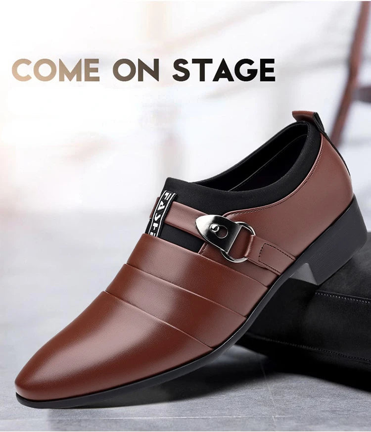 Zapatos Vestir Hombre Slip-On - Formales Boda Oficina Trabajo Loafers Elegantes