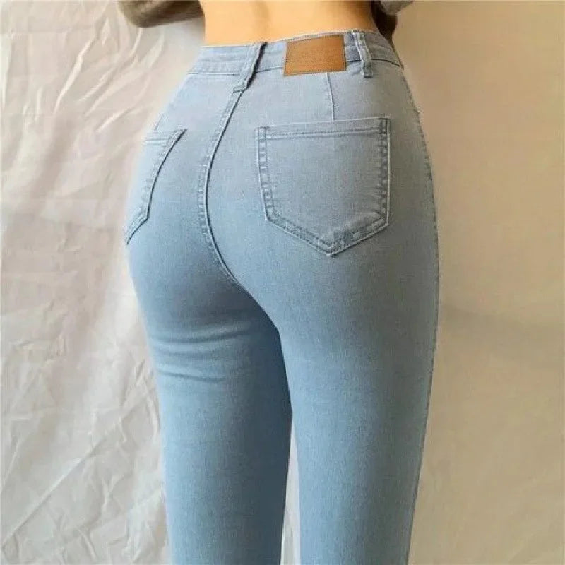 Vaqueros Mujer Push Up Tallas Grandes - Jeans Cintura Alta Ajustados