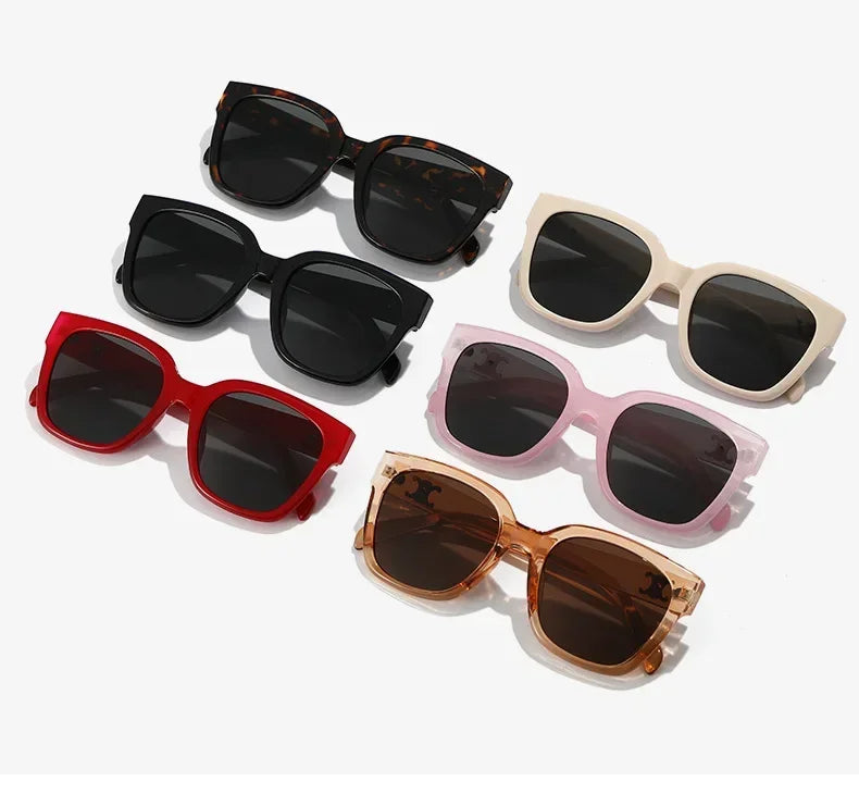 Gafas Sol Unisex Verano 2025 - Lentes Cuadradas Slim Anti UV Simples