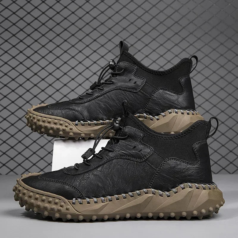 Botines Hombre Cuero Casual - Botas Tobillo Otoño Invierno Outdoor