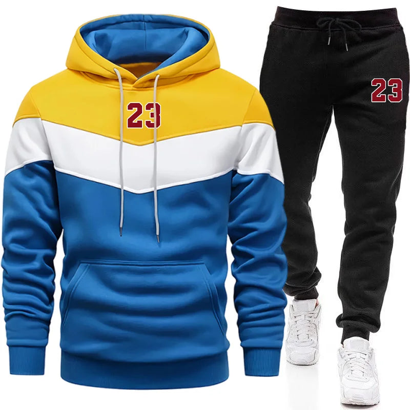 Chándal Hombre Completo Otoño Invierno - Conjunto Sudadera Hoodie Pantalones Jogging