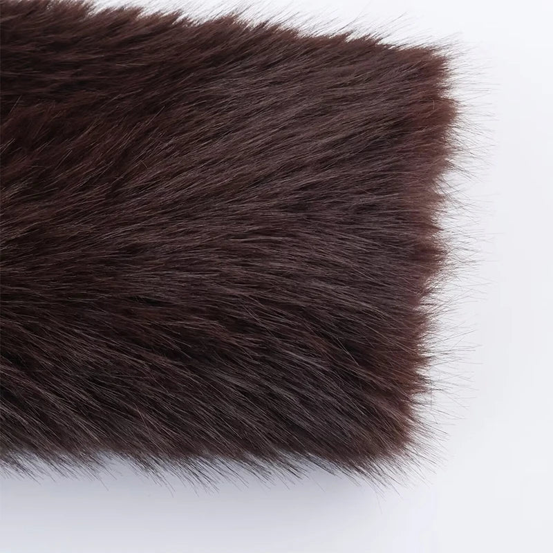 Chaqueta Mujer Elegante PU Piel - Chaqueta Solapa Doble Botón 2025