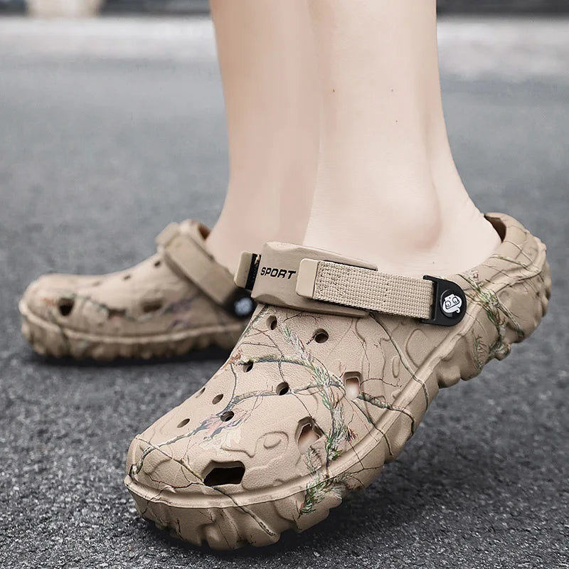 Sandalias Hombre Verano 2024 - Chanclas Casa Jardín Ligeras Antideslizantes