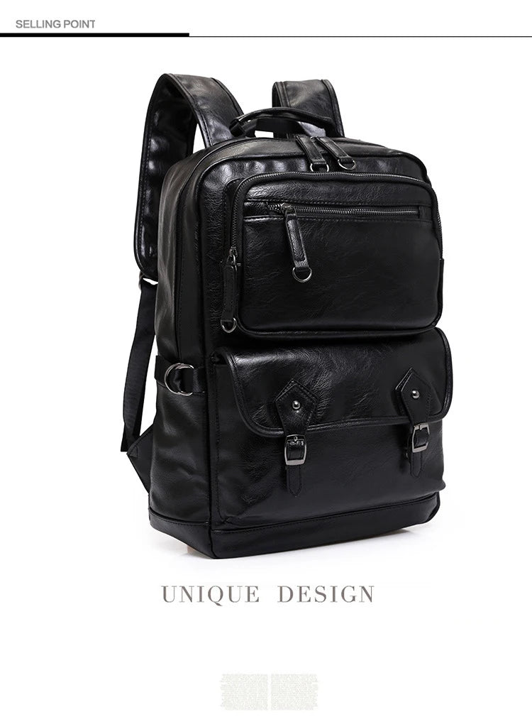 Mochila Cuero 2023 Alta Calidad Fashion - Estudiante Business Portátil Escolar Coreana