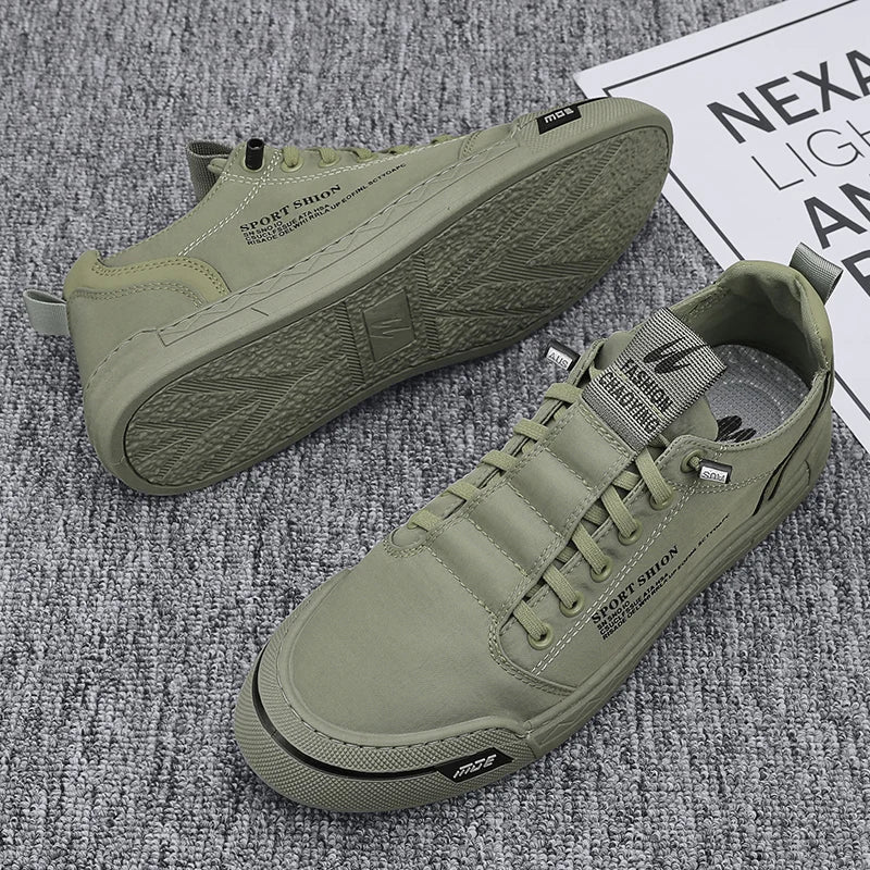 Zapatillas Hombre Casual 2025 - Sneakers Canvas Outdoor Walking Cómodas