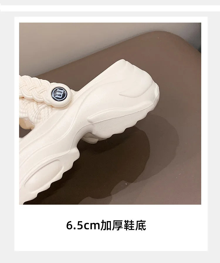 Sandalias Plataforma Mujer Playa - Chanclas Suela Gruesa Antideslizantes Ligeras Verano