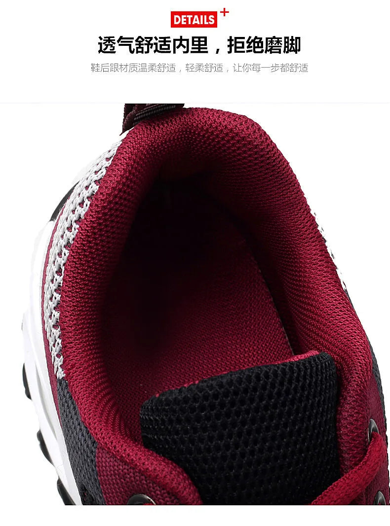 Tenis Mujer Air Cushion - Zapatillas Plataforma Gimnasio Jogging Transpirables