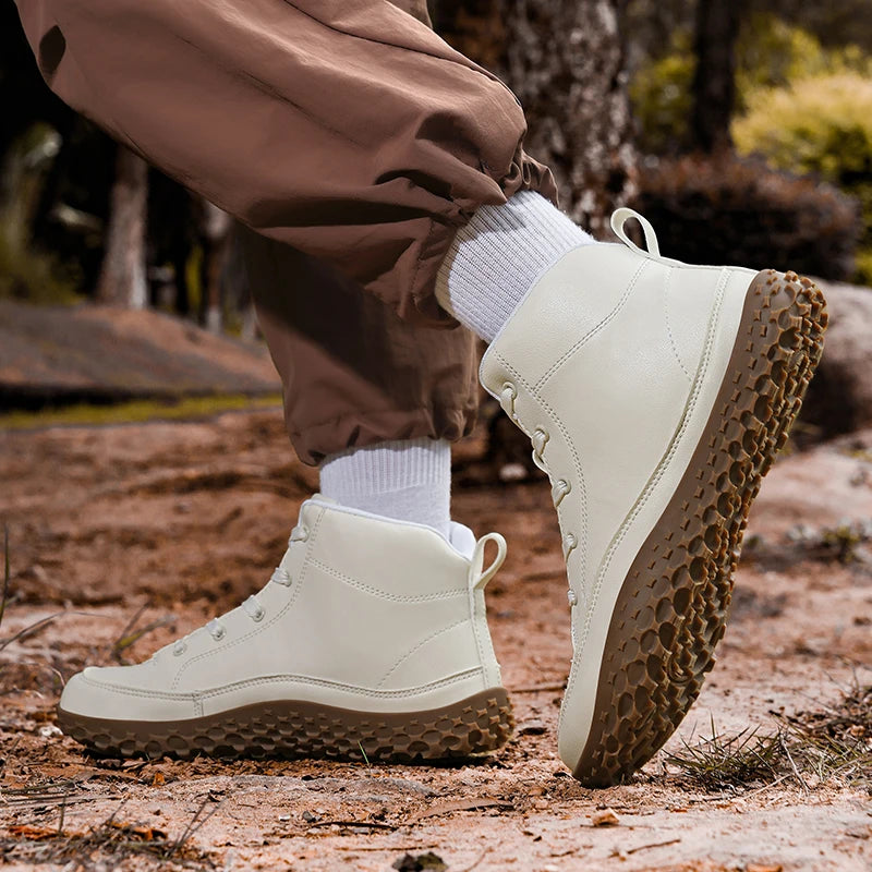 Botas Hombre Barefoot Senderismo - Puntera Ancha Hiking Montaña Cómodas