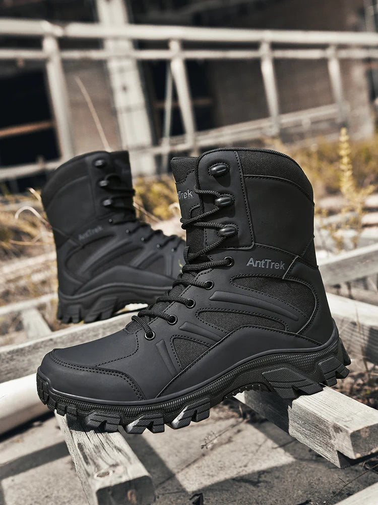Botas Hiking Hombre High-Top Outdoor - Senderismo Cálidas Cómodas Casual Invierno