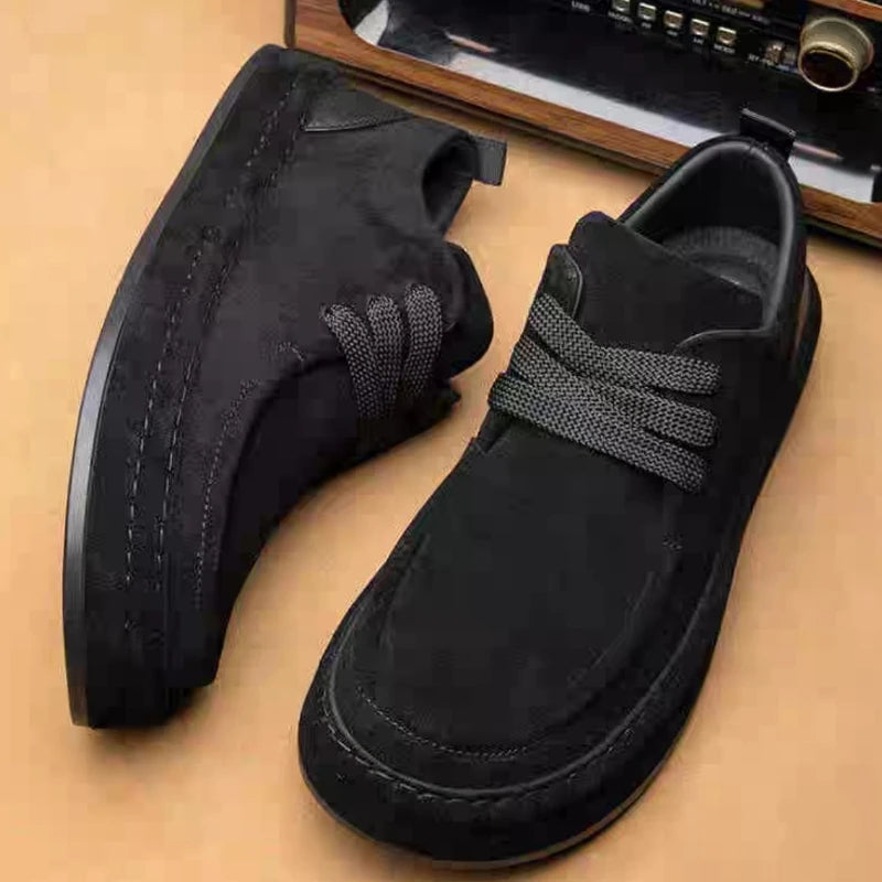 Mocasines Hombre Ante Marrón - Casual Fashion Walking Cómodos Uso Diario Duraderos