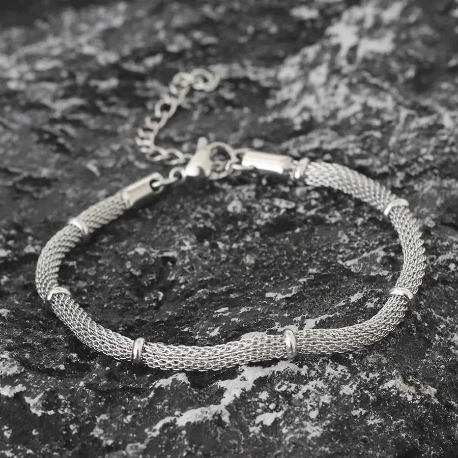 Pulsera Acero Inoxidable Hombre Ajustable - Hipoalergénica