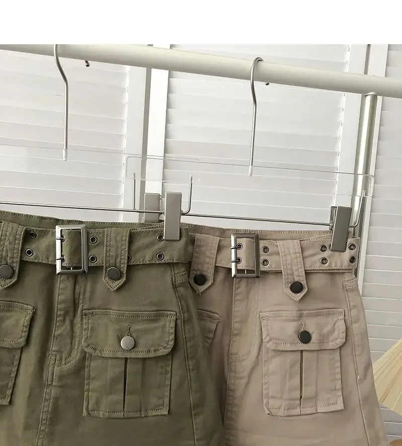 Falda Denim Mini Mujer Cargo - Falda Vaquera Bolsillos Cintura Alta 2025