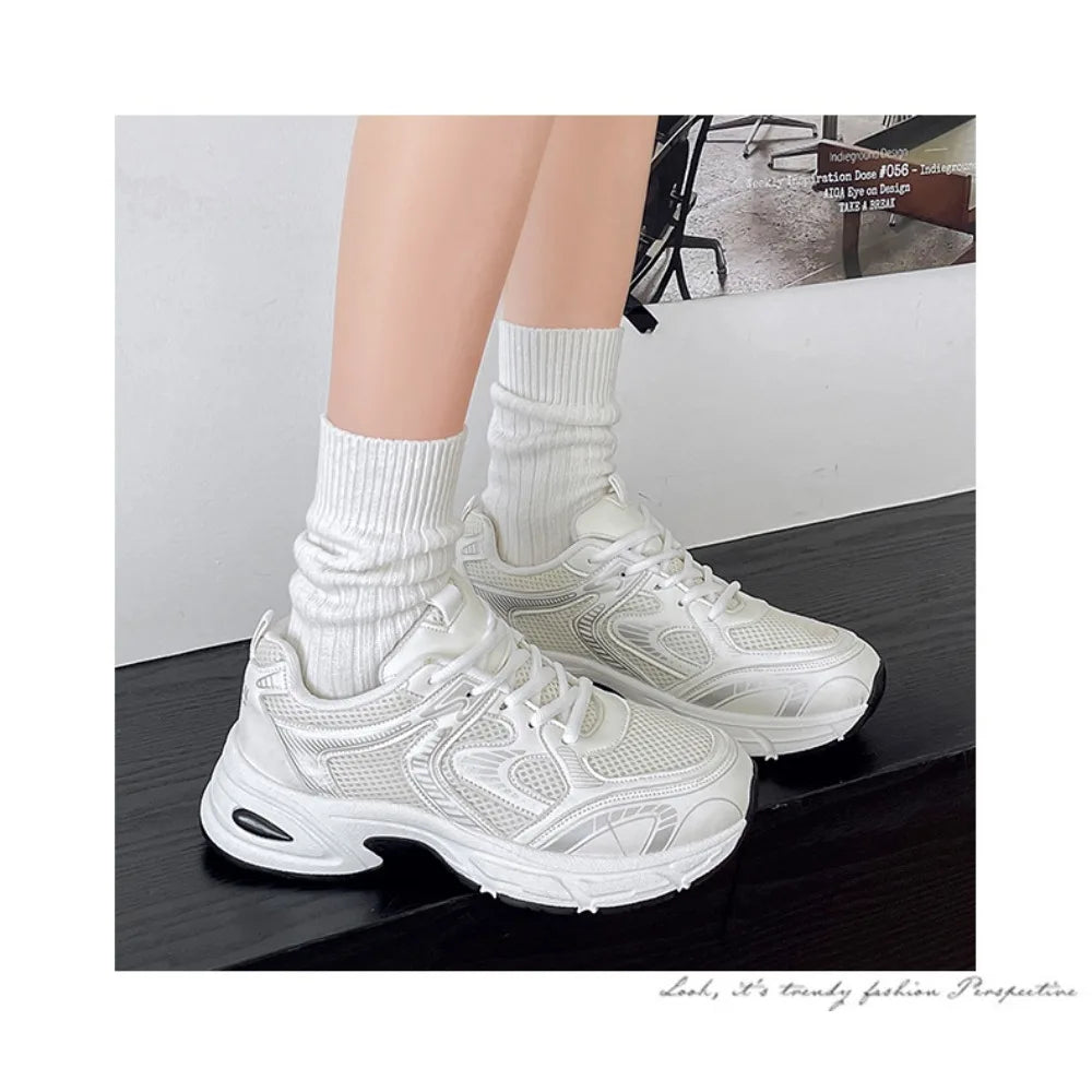 Sneakers Dad Shoes Mujer Verano 2025 - Zapatillas Mesh Transpirables Casual All-Match