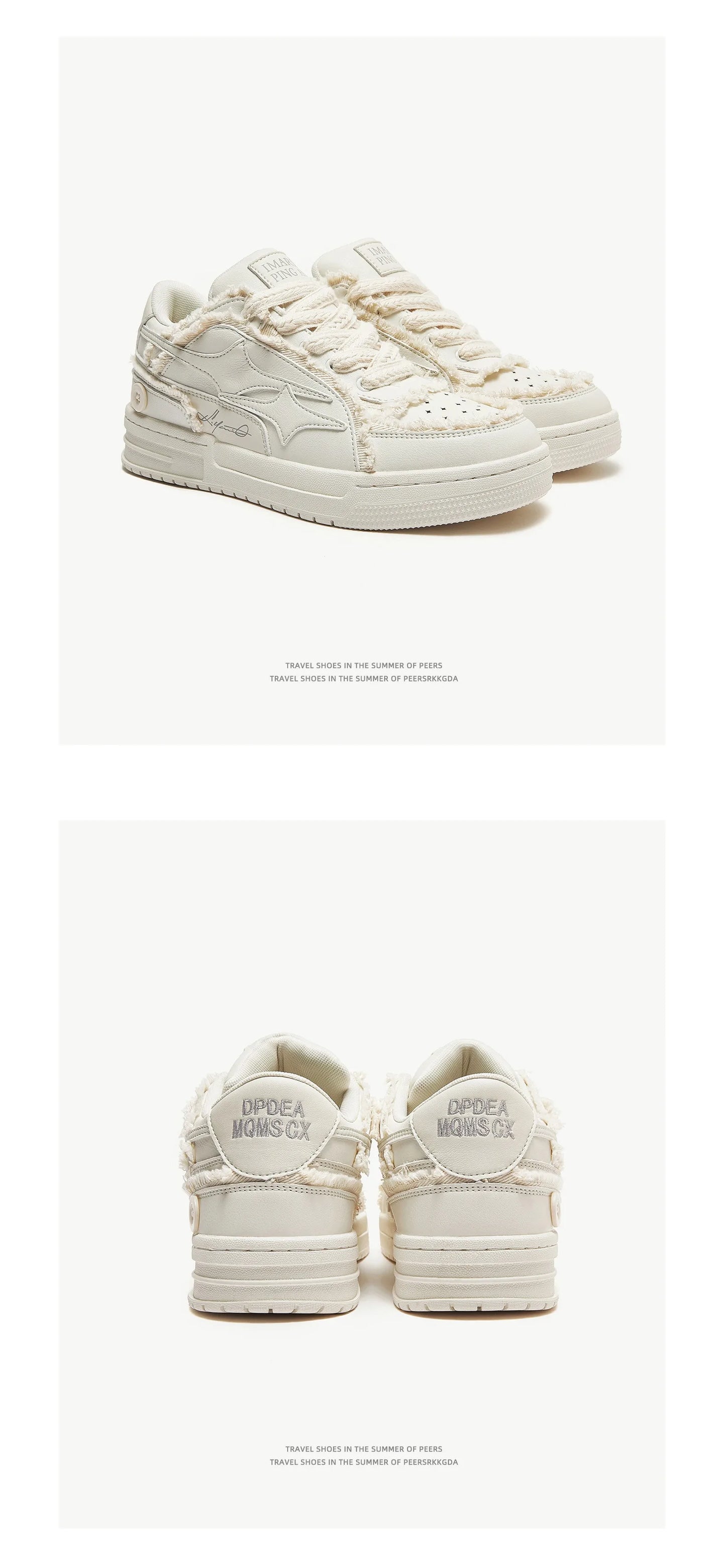 Sneakers Unisex Tennis Retro - Fashion Star Blancos Cuero Pareja Outdoor Sport Casual