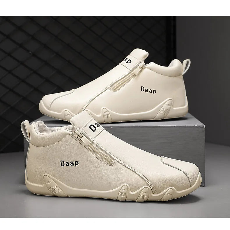 Botines Hombre Casual 2024 - Botas Tobillo Lujo Slip-On Ligeras Outdoor High Top