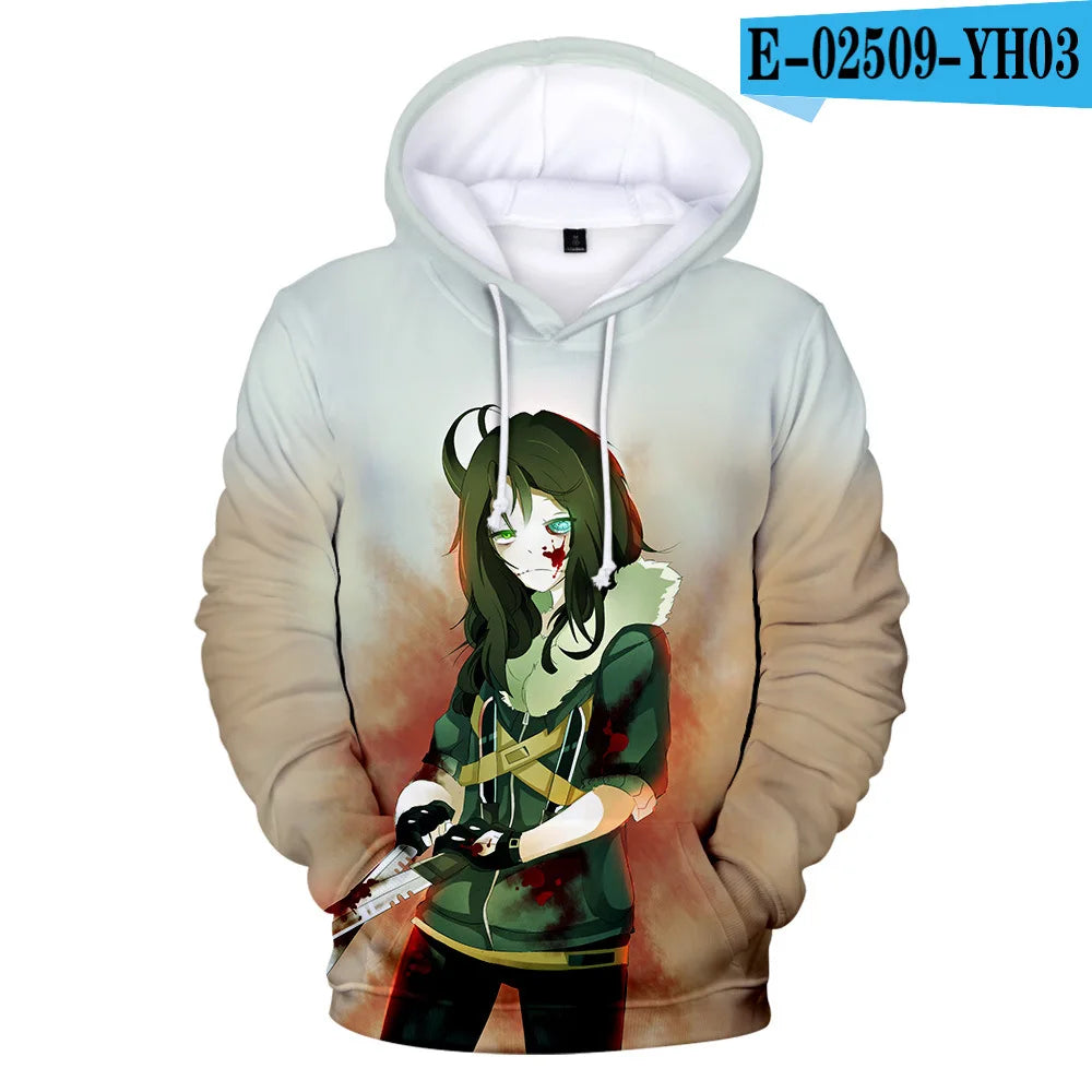 Sudadera Hombre Streetwear Creepypasta - Hoodie Ticci Toby Cosplay Otoño