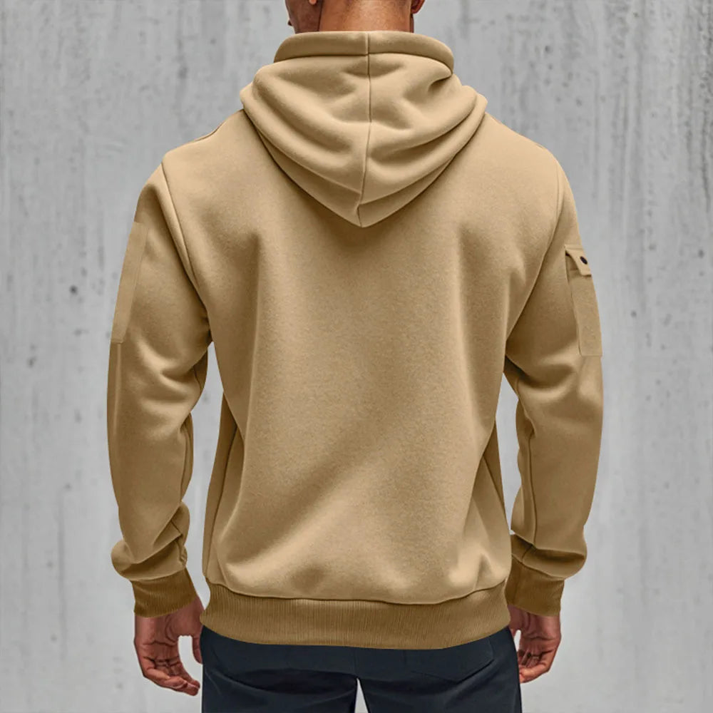 Sudadera Hombre Capucha Streetwear - Hoodie Otoño Invierno Punk Zip Up