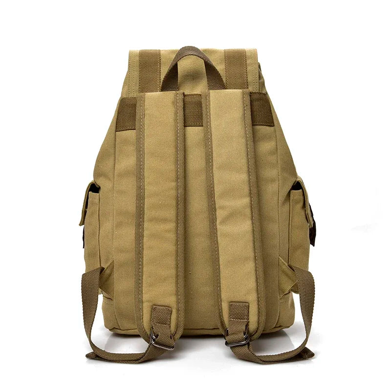 Mochila Canvas Hombre 2024 Gran Capacidad - Casual Viaje Estudiante Escolar Alta Calidad