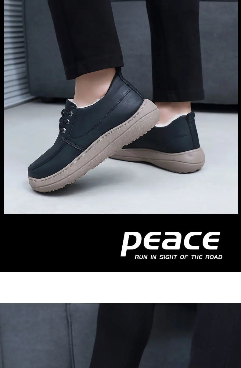 Zapatos Hombre Casual Algodón 2025 - Invierno Fashion Versátiles Cálidos Cómodos Antideslizantes Resistentes